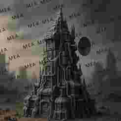 Futuristic Tower Ruins