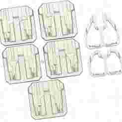 G17/22/31/47/49 W/ TLR-7 HLX VACUUM HOLSTER SPLIT MOLD