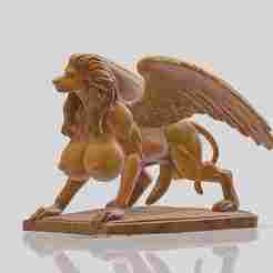 Golden futa tranny Sphinx Goddess – Winged Mythical Busty dick Beast