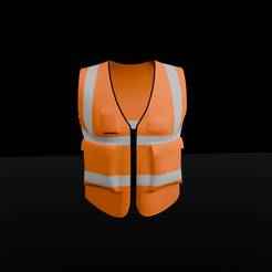 High Visibility Safety Vest 3D Model