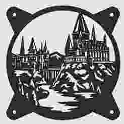 hogwarts castle – 120mm PC Mod fan cover
