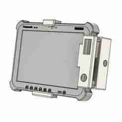 Holder for FZ-G1 Panasonic toughpad Tablet with side panel for button and switch