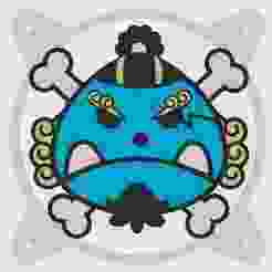 jimbe flag one piece – Multicolor AMS Ready | 120mm Anime PC Mod