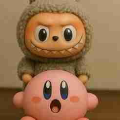 Labubu Kirby Holder - STL Digital File for 3D Printing, Printable Toy Model Design