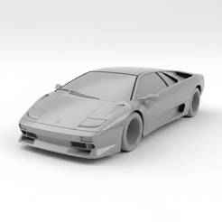 Lamborghini Diablo - car, vehicle, automobile, sports car, classic car, race car, toy car, RC car, 3D car model, sedan, SUV, pickup truck, convertible, hatchback, coupe, luxury car, supercar, electric car, 4x4, car toy, RCcar body / RC car shell, slot car