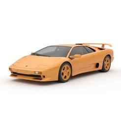 Lamborghini Diablo SV - car, vehicle, automobile, sports car, classic car, race car, toy car, RC car, 3D car model, sedan, SUV, pickup truck, convertible, hatchback, coupe, luxury car, supercar, electric car, 4x4, car toy, RCcar body / RC car shell, slot