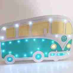 Led Children's Lamp / Combi Lamp / Van Table Lamp