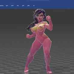 low poly lara croft tomb raider nude pussy boobs - pose 2