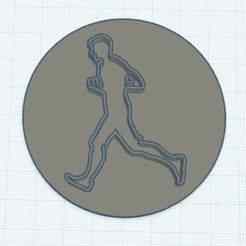 Man Running Cookie Cutter