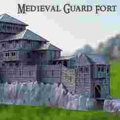 Medieval Guard Fort  28 mm Tabletop Terrain