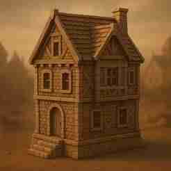 Medieval Mountain Town - House #4