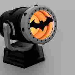 Mini Bat-Signal printable - with LED slot and interchangeable logo