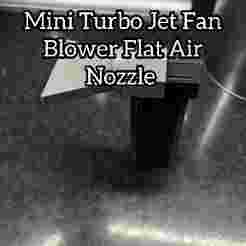 Mini Turbo Jet Fan Blower Flat Air Nozzle – Wide Concentrated Airflow Attachment