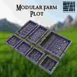 Modular Farm Plot  28 mm Tabletop Terrain