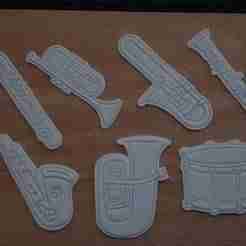 Musical Instruments Cookie Cutter Set (Set of 7)