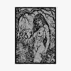 Nude Goth Woman Sexy Wall Art