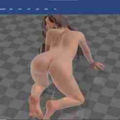 nude hotie doggy all fours hair butt ass pussy hanging boobs