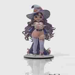 Nude Witch Cute Tits Sexy Horror Halloween Figurine hairy