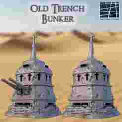 Old Trench Bunker  28 mm Tabletop Terrain
