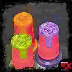ORK HEAD - AK INTERACTIVE QUICK GEN COLOUR COLOR TRANSLUCENT BOTTLE SWATCH SUPER MINI CAP - 18ML