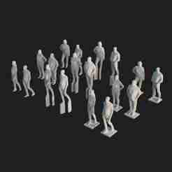 PERSONS LOWPOLY 1:100 A-B-C