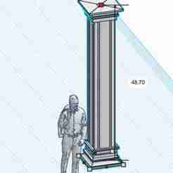 Pillar pole 5 1/64 scale modular