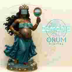Pregnant Yemanjá - Queen of the Sea and Mother of Fertility 2