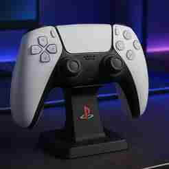 PS5 Controller Stand - 3D Gaming Stand with Colorful PlayStation Logo