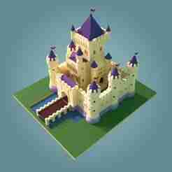 Random Castle - Modular 3D Models for Video Games and 3D Printing