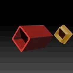 REGATON 40X40X2MM CURVE TUBE END CAP