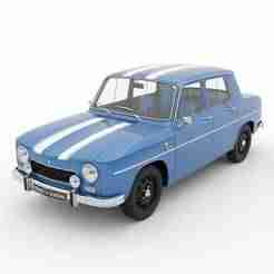 Renault 8 Gordini - car, vehicle, automobile, sports car, classic car, race car, toy car, RC car, 3D car model, sedan, SUV, pickup truck, convertible, hatchback, coupe, luxury car, supercar, electric car, 4x4, car toy, RCcar body / RC car shell, slot car,