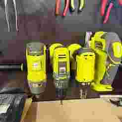 Ryobi cordless screwdriver wall bracket