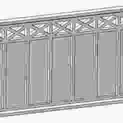 Section of a standard fence (lightweight)