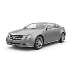 Single STL Cadillac CTS Coupe - futuristic car, toyota, cinema4d car, dodge challenger, robotic car, compact car, lowrider, hyundai 3D Model