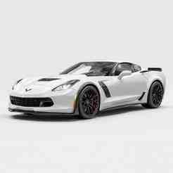 Single STL Chevrolet Corvette C7 Grand Sport - kia, 3ds car, pbr car, toyota, cyberpunk car, bus, fbx car, max car 3D Model