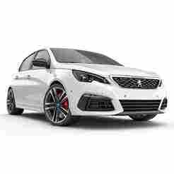 Single STL Peugeot 206 GTI - sports car, military vehicle, tesla cybertruck, cartoon car, electric car, cyberpunk car, jaguar, dae car 3D Model