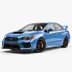 Single STL Subaru Outback AWD - dae car, sports car, 3ds car, step car, unity car, monster truck, buggy, sketchup car 3D Model