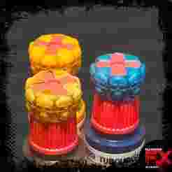 SKULL HEAD - AK INTERACTIVE QUICK GEN COLOUR COLOR TRANSLUCENT BOTTLE SWATCH RING CAP - 18ML