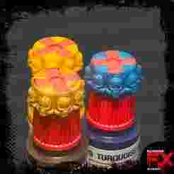 SPACE CHAPLAIN - AK INTERACTIVE QUICK GEN COLOUR COLOR TRANSLUCENT BOTTLE SWATCH RING CAP - 18ML
