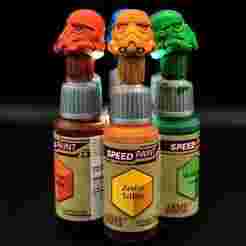 STORMTROOPER HELMET - STAR WARS - ARMY PAINTER 1.0 & 2.0 SPEED PAINT SPEEDPAINT WARPAINTS FANATIC COLOR SWATCH CAP