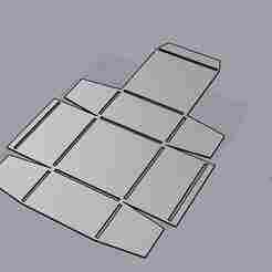 template for box 60x60x35mm