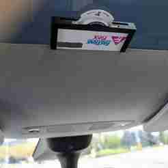 Tesla FasTrak Flex roof-glass mount.  For new Toll Tags (8-2025)
