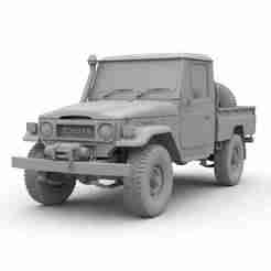 Toyota Land Cruiser 75 - car, vehicle, automobile, sports car, classic car, race car, toy car, RC car, 3D car model, sedan, SUV, pickup truck, convertible, hatchback, coupe, luxury car, supercar, electric car, 4x4, car toy, RCcar body / RC car shell, slot