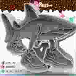 Tralalero tralalalá cookie cutter - Brainrot cookie cutter