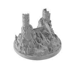 Trosky Castle - Stylized for 3D Print