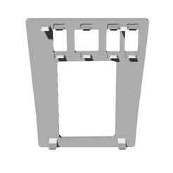 v2 Mercedes W201 190e Control Panel Bracket + Cover panel Joined UPGRADED for 3d printing strong joints FOR FACELIFT MODELS