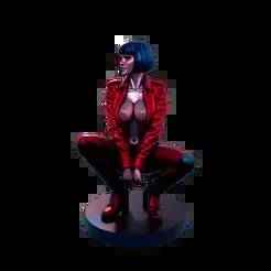 Valentina - seated woman in leather (May 2025)