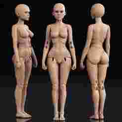 Vanessa - 3D BJD Doll | articulateddolls | bjdprinting | balljointeddoll | movabledoll | 3Dcustombjd | dollmodeling | handmadebjd