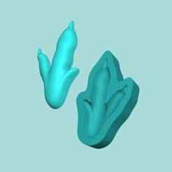Velociraptor Footstep - Silicone Mold -Template