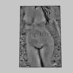 WALL ART - a naked woman walking down the stairs